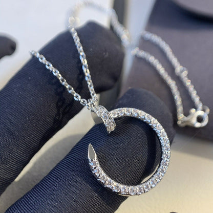 [Liorra]JUSTE NECKLACE SILVER DIAMONDS