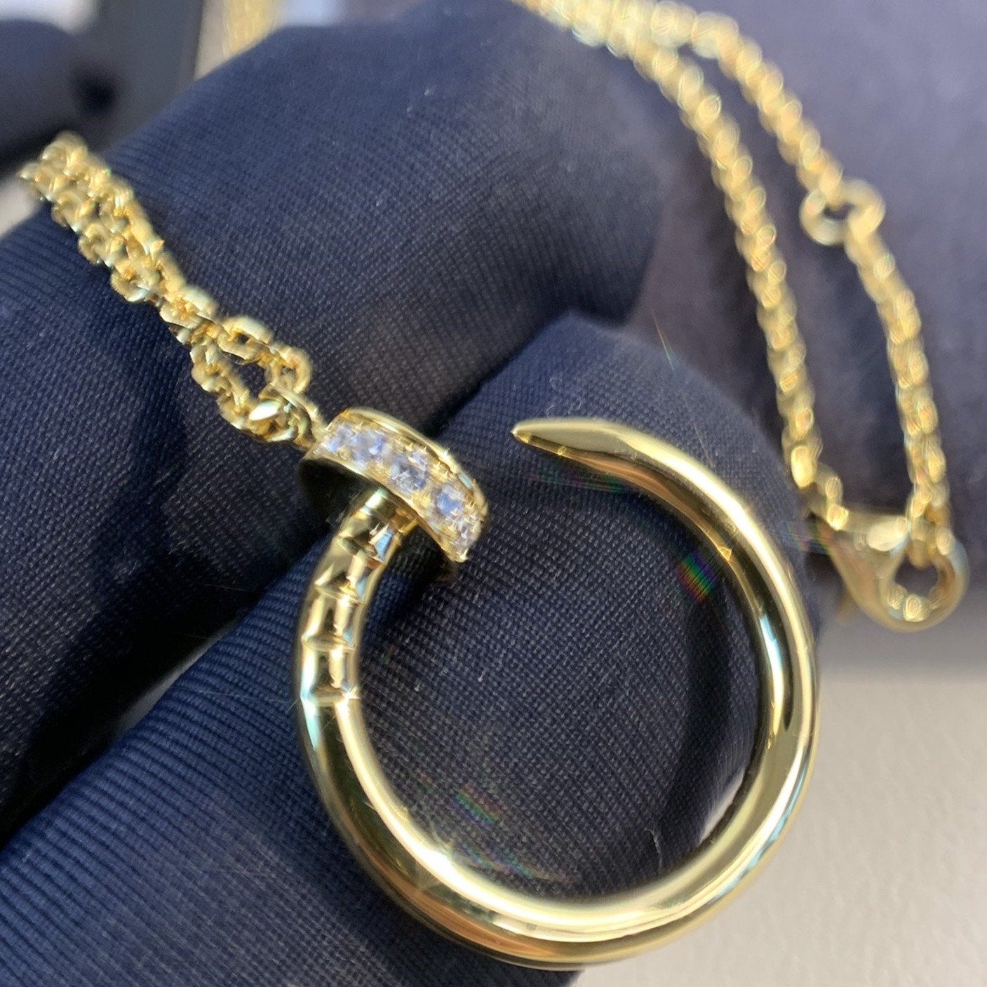[Liorra]JUSTE NECKLACE GOLD DIAMONDS