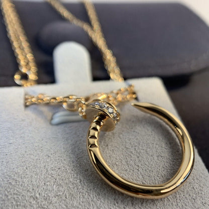 [Liorra]JUSTE NECKLACE PINK GOLD DIAMONDS