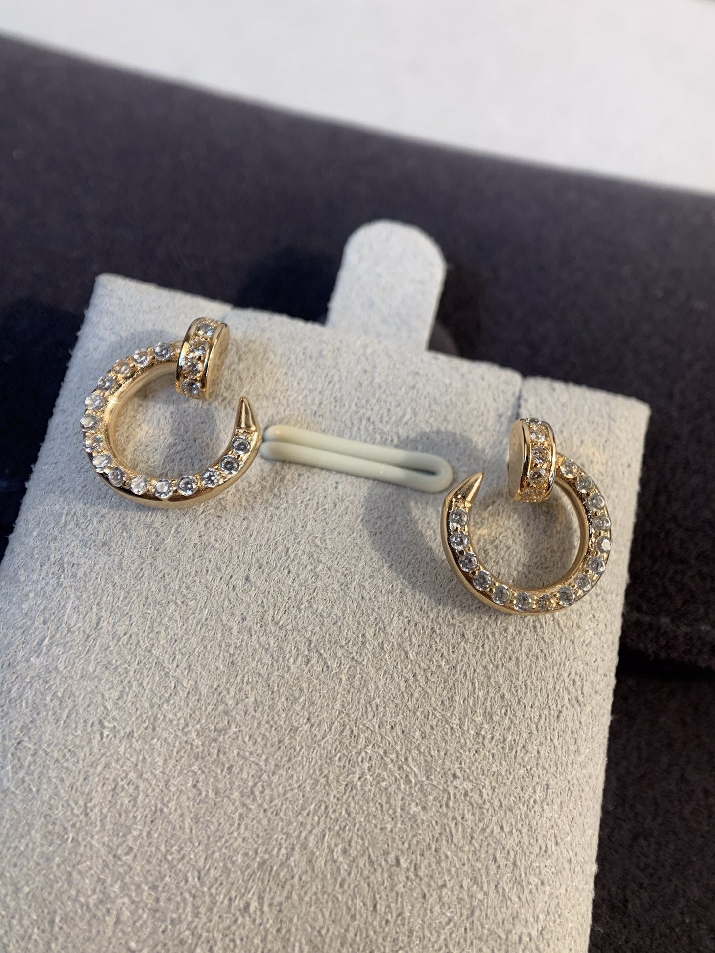 [Liorra]JUSTE EARRINGS GOLD DIAMONDS