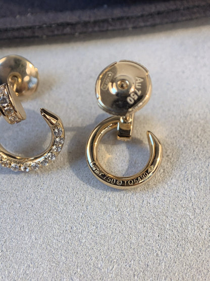 [Liorra]JUSTE EARRINGS GOLD DIAMONDS
