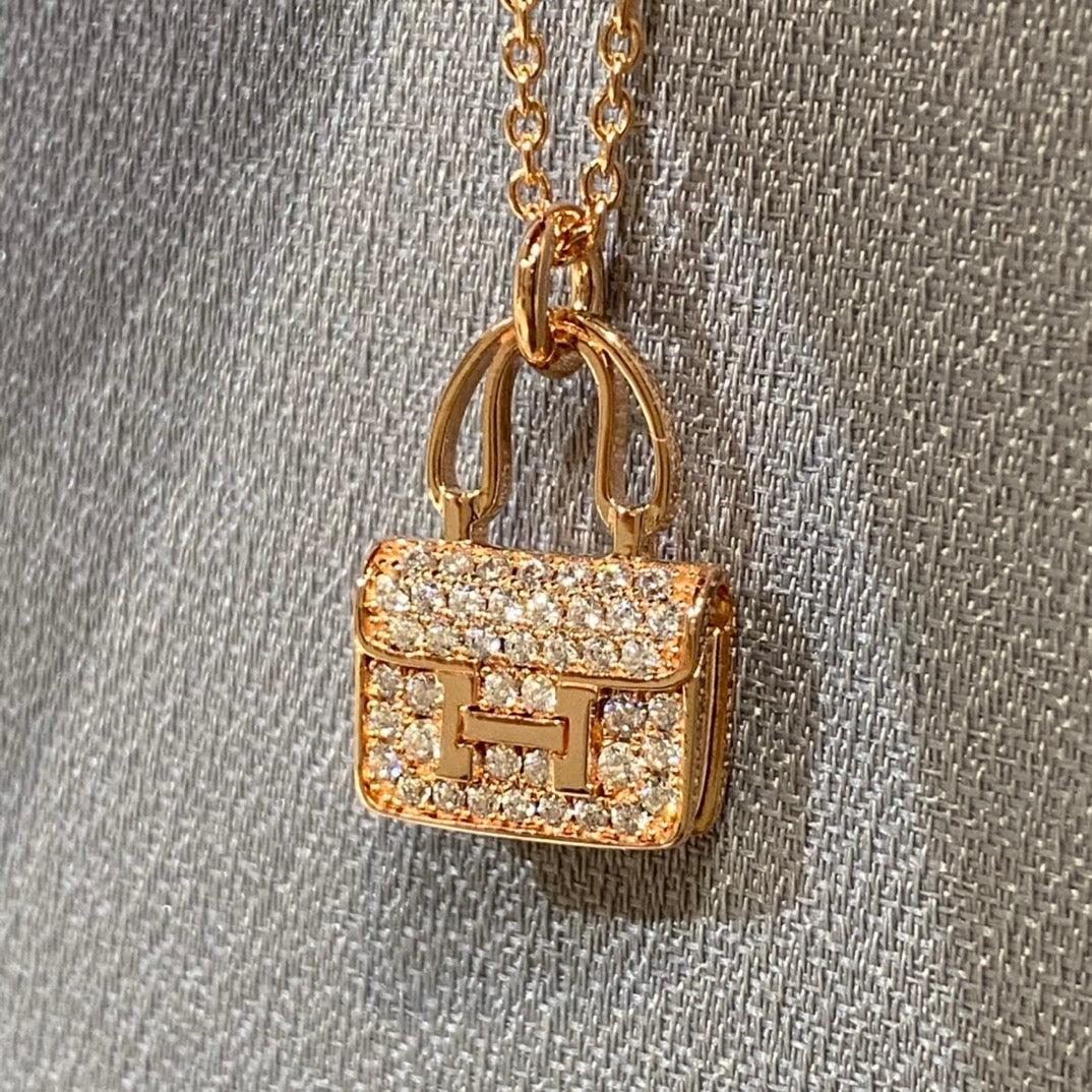 [Liorra]CONSTANCE PEDANT DIAMOND NECKLACE