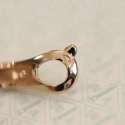 [Liorra]CLOVER MEDIUM 1 MOTIFS FUll DIAMOND EARRINGS