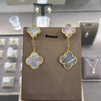[Liorra]CLOVER 2 MOTIFS  EARRINGS (MULTIPLE CHOICESC