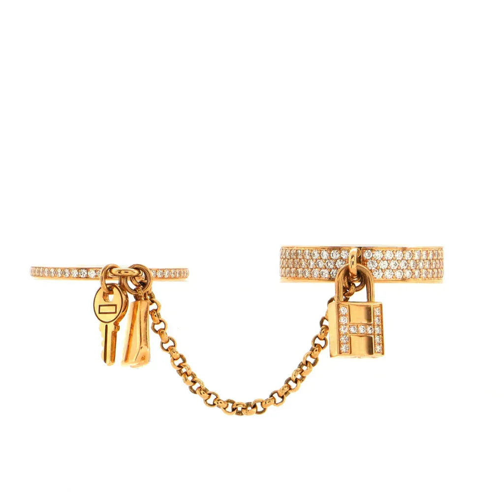 [Liorra]HM KELLY CLOCHETTE DOUBLE RING IN  WITH DIAMONDS