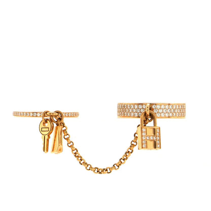 [Liorra]HM KELLY CLOCHETTE DOUBLE RING IN  WITH DIAMONDS