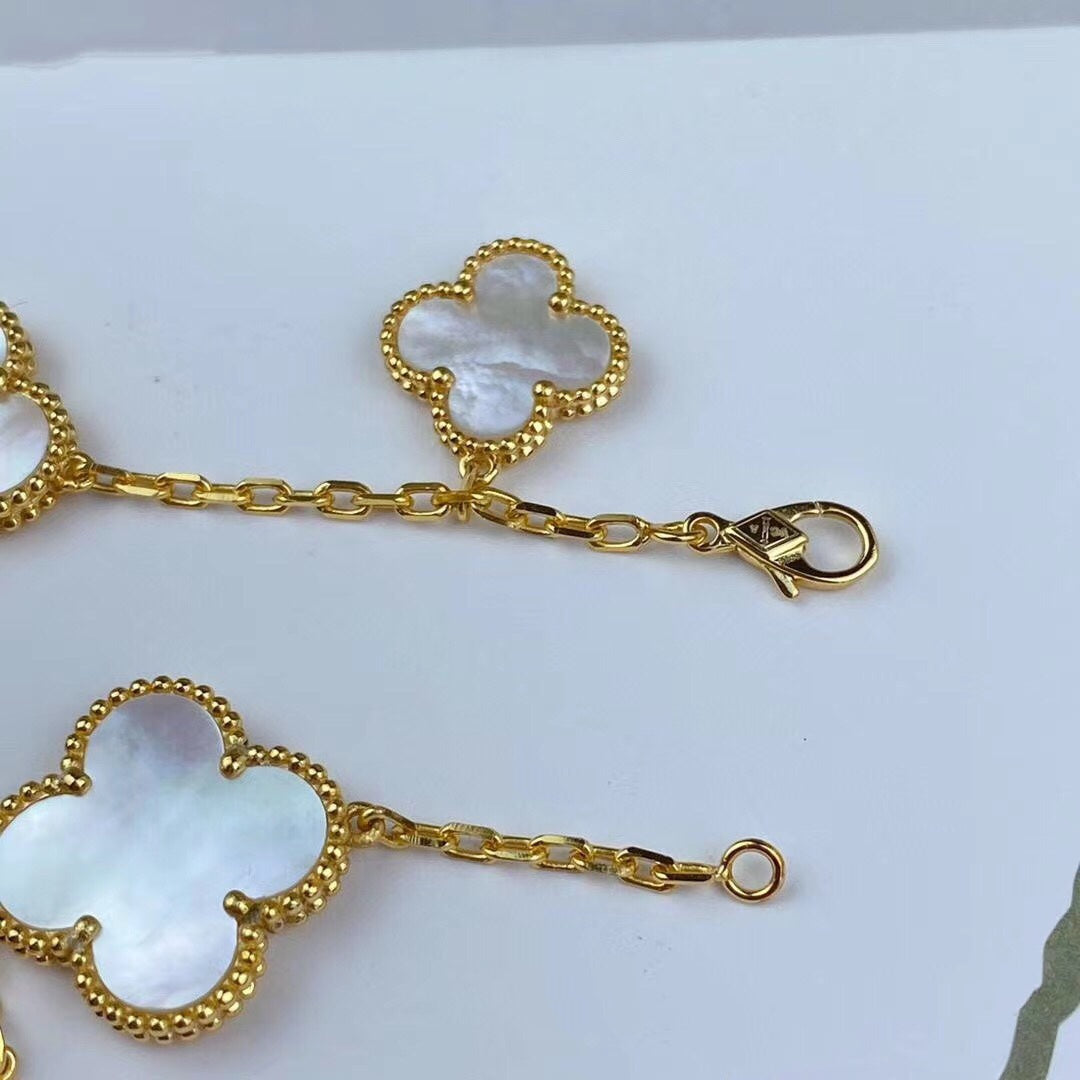 [Liorra]MAGIC CLOVER MOP GOLD BRACELET 5 MOTIFS
