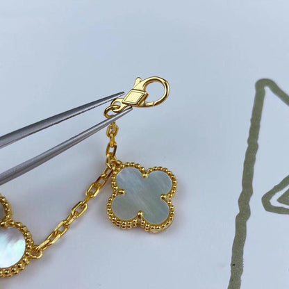 [Liorra]MAGIC CLOVER MOP GOLD BRACELET 5 MOTIFS