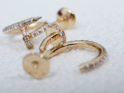 [Liorra]JUSTE EARRINGS 12.75MM PINK GOLD DIAMOND