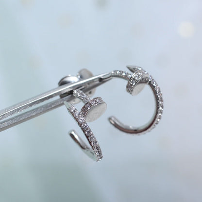 [Liorra]JUSTE EARRINGS 12.75MM SILVER DIAMOND