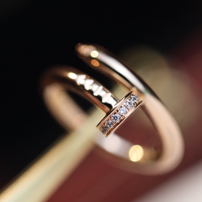 [Liorra]JUSTE RING 2.65MM PINK GOLD DIAMOND
