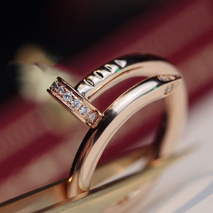 [Liorra]JUSTE RING 2.65MM PINK GOLD DIAMOND