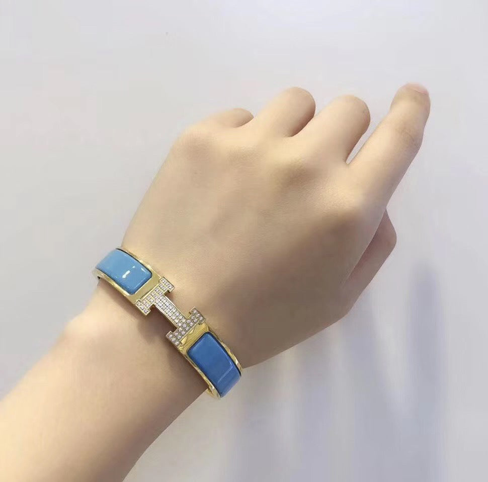 [Liorra]H CLOUD BLUE BRACELET GOLD DIAMOND
