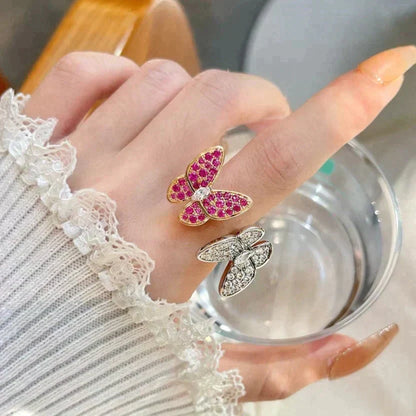 [Liorra]TWIN BUTTERFLY DIAMOND RING