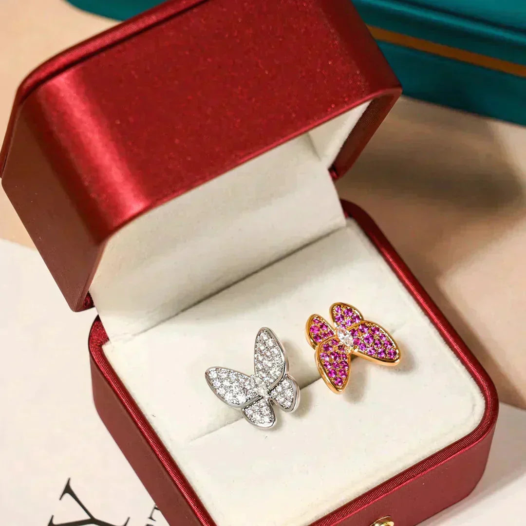 [Liorra]TWIN BUTTERFLY DIAMOND RING