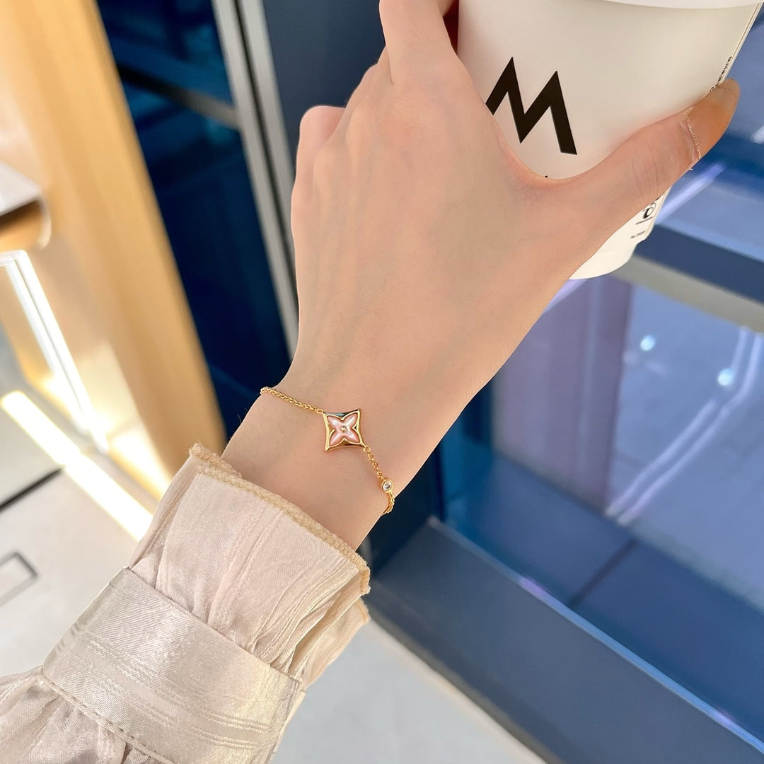 [Liorra]STAR 1 DIAMOND PINK GOLD BRACELET