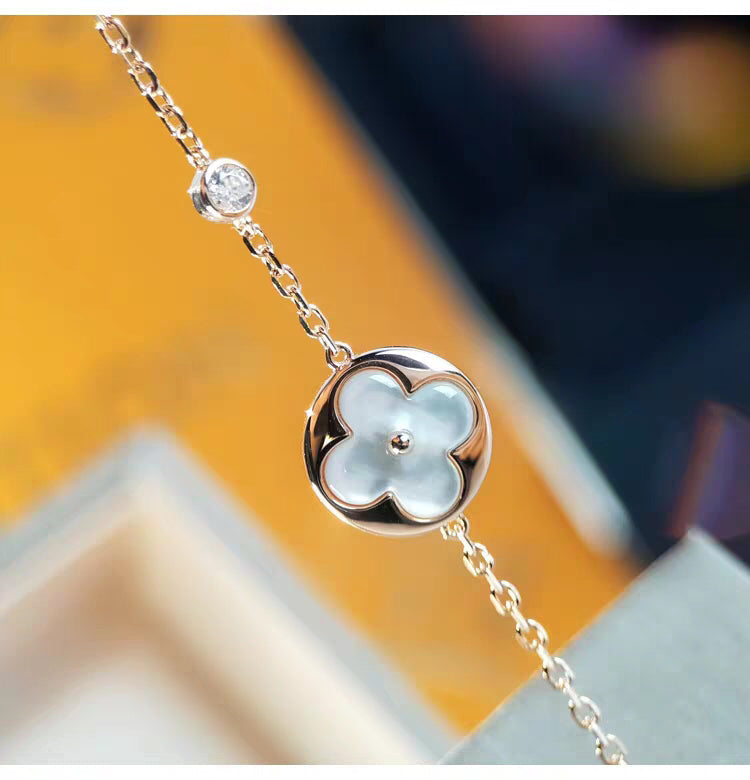 [Liorra]SUN MOP GOLD 1 DIAMOND NECKLACE