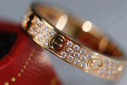 [Liorra]LOVE RING 3.6MM DIAMOND PAVED