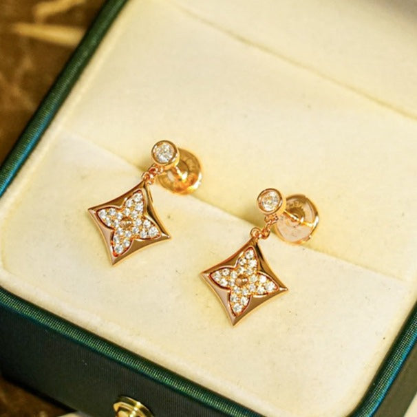 [Liorra]STAR DIAMONDS EARRINGS GOLD