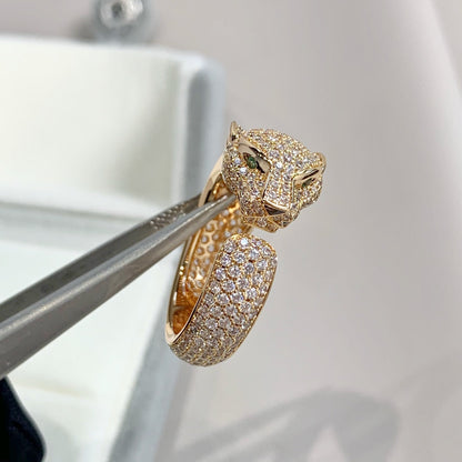 [Liorra]PANTHERE PINK GOLD DIAMOND RING