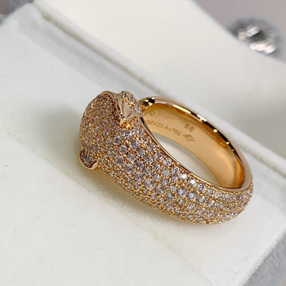 [Liorra]PANTHERE PINK GOLD DIAMOND RING