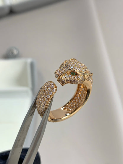 [Liorra]PANTHERE PINK GOLD DIAMOND RING