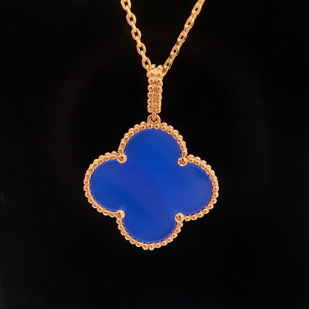 [Liorra]CLOVER 25MM NECKLACE TURQUOISE Liorra GOLD