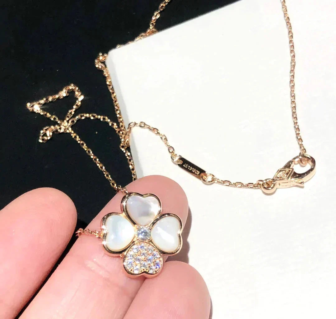 [Liorra]CLOVER MOP DIAMOND Liorra GOLD NECKLACE