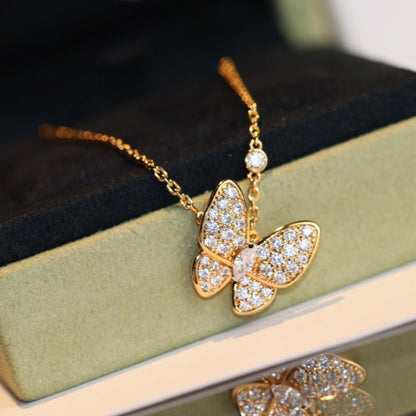 [Liorra]BUTTERFLY DIAMOND NECKLACE