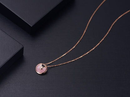 [Liorra]AMULETTE Liorra GOLD PINK MOP NECKLACE