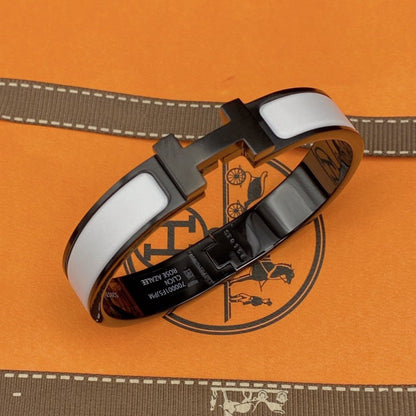 [Liorra]H BRACELET 12MM BLACK WHITE CERAMIC