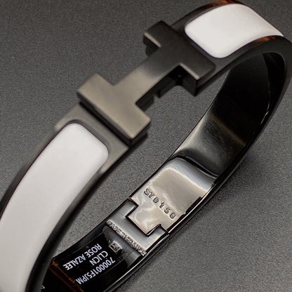 [Liorra]H BRACELET 12MM BLACK WHITE CERAMIC