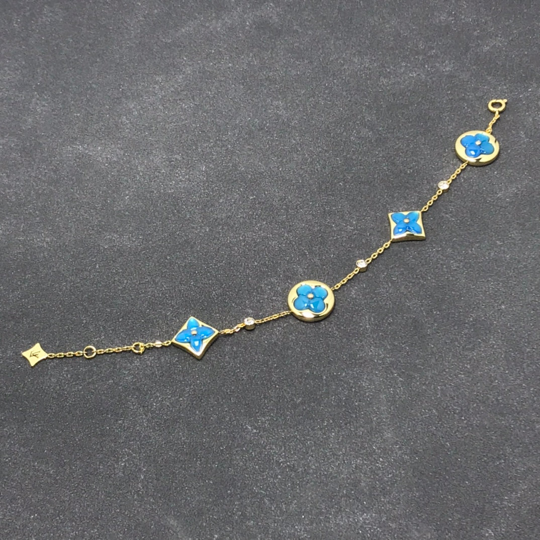 [Liorra]STAR AND SUN TURQUOISE 4 MOTIFS 3 DIAMONDS