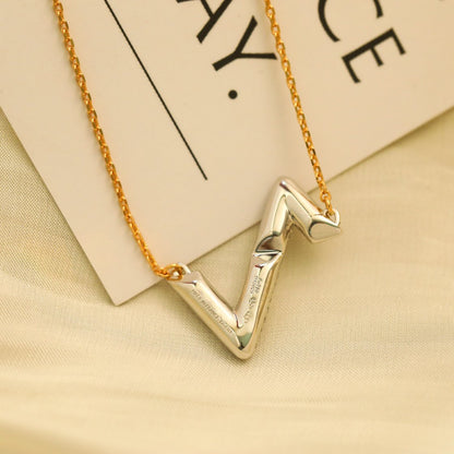 [Liorra]VOLT SILVER DIAMOND PEDANT NECKLACE