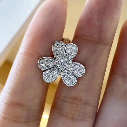 [Liorra]CLOVER COMOS DIAMOND EARRINGS SILVER