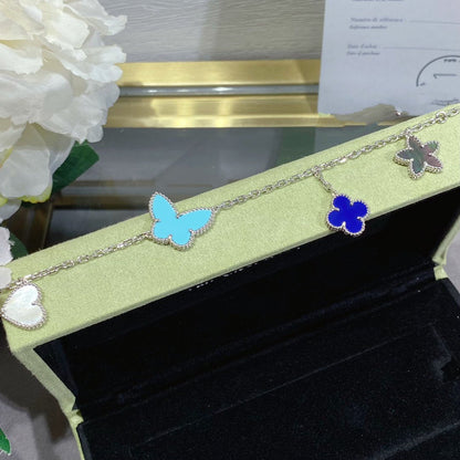 [Liorra]LUCKY SPRING SILVER BRACELET 4 MOTIF