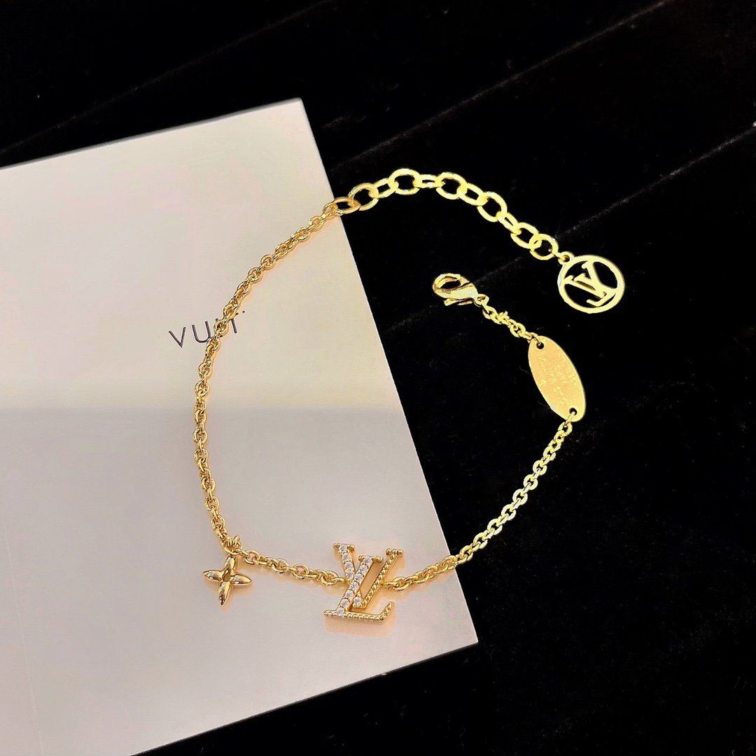 [Liorra]LOGO STAR MOTIF GOLD BRACELET