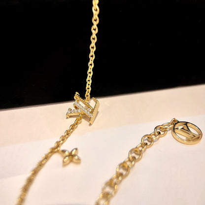 [Liorra]LOGO STAR MOTIF GOLD BRACELET