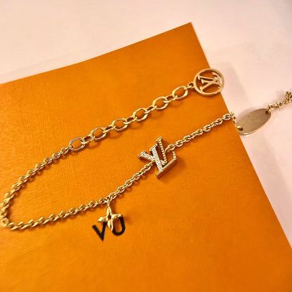 [Liorra]LOGO STAR MOTIF GOLD BRACELET