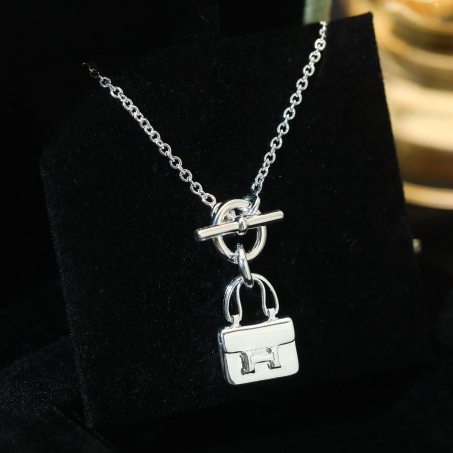 [Liorra]POP H PEDANT SILVER NECKLACE