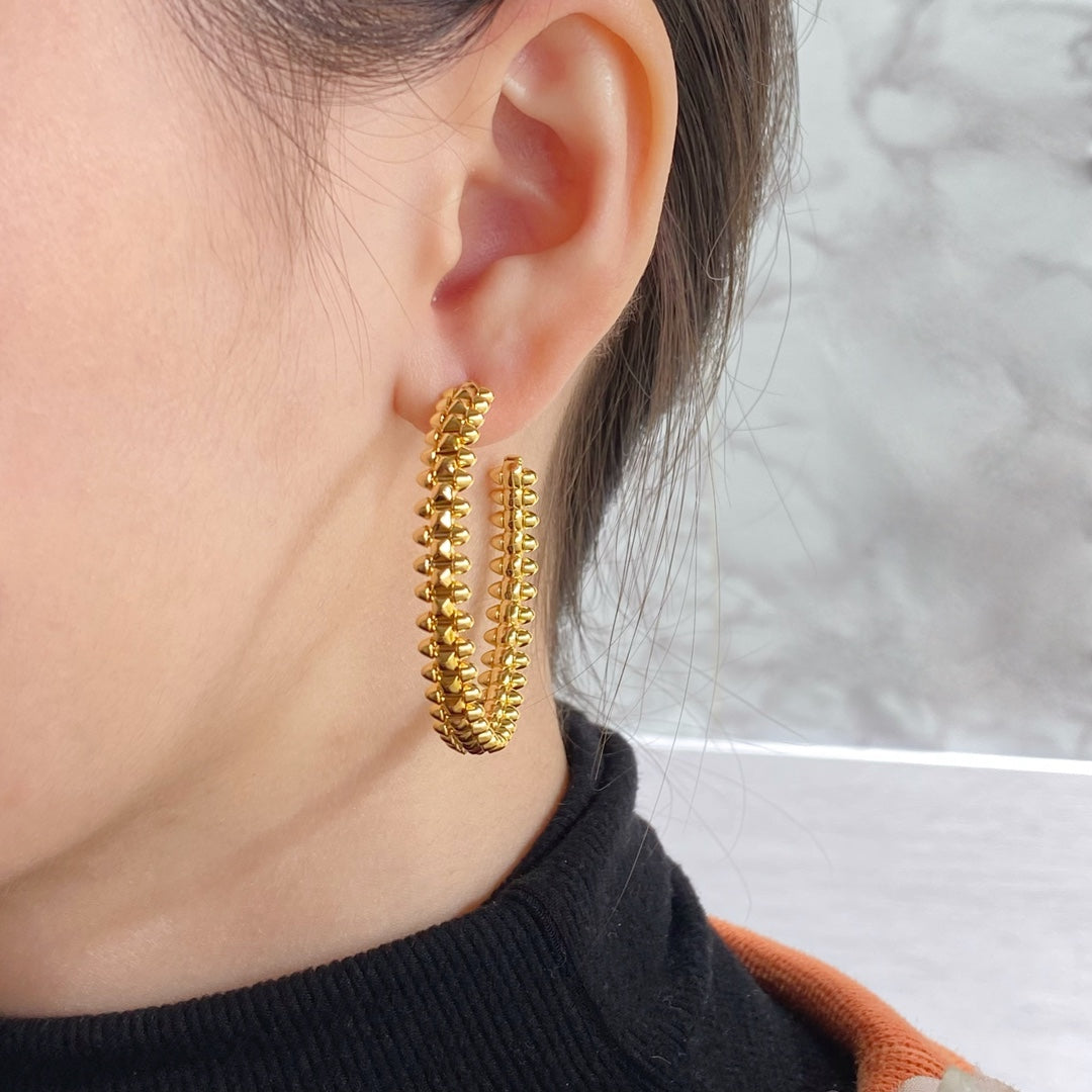[Liorra]CLASH LARGE HOOP EARRINGS