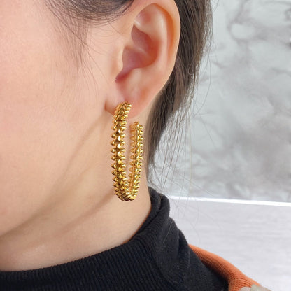 [Liorra]CLASH LARGE HOOP EARRINGS