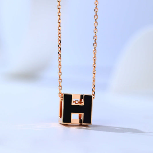 [Liorra]H CAGE PINK GOLD NECKLACE