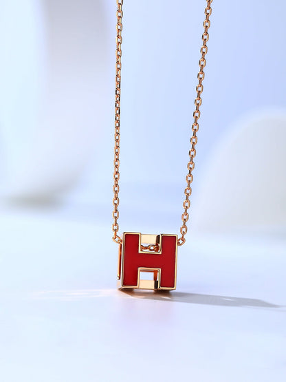 [Liorra]H CAGE PINK GOLD NECKLACE