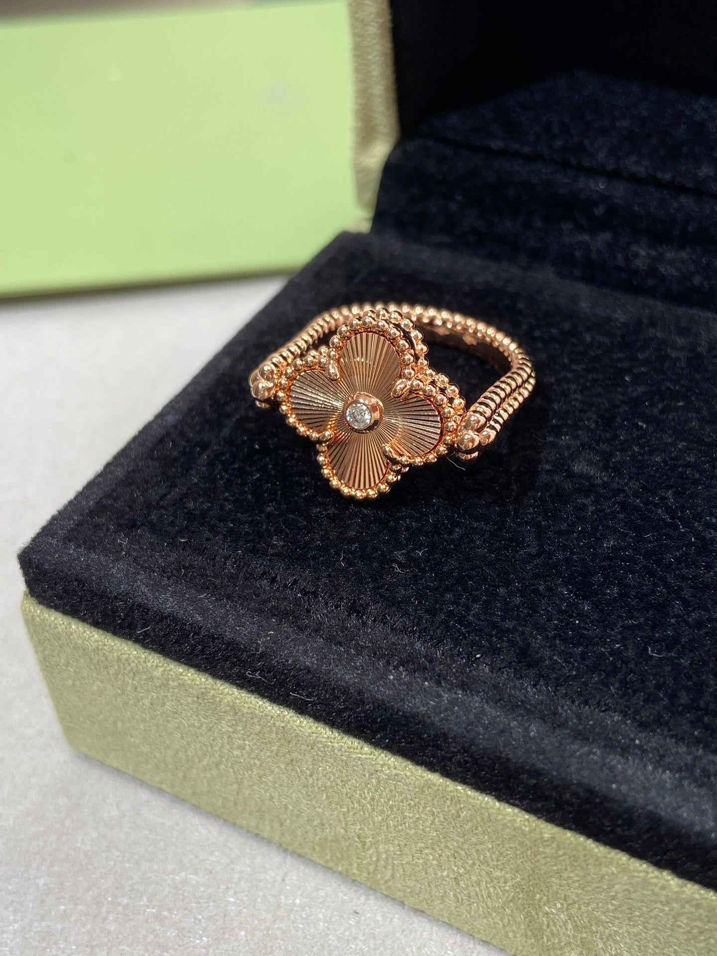 [Liorra]CLOVER RIVERSIBLE Liorra GOLD RING