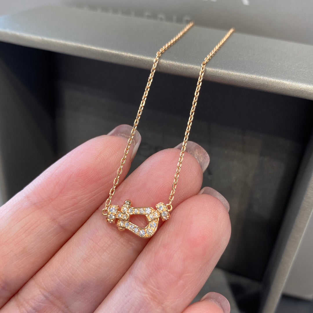 [Liorra]FORCE 10 DIAMOND PINK GOLD NECKLACE MINI MODEL