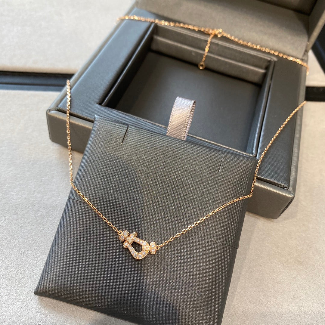 [Liorra]FORCE 10 DIAMOND PINK GOLD NECKLACE MINI MODEL