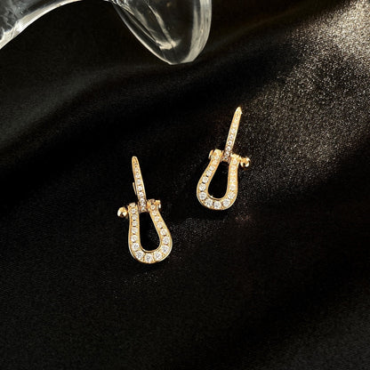 [Liorra]FORCE 10 FULL DIAMOND DROP EARRINGS MEDIUM MODEL