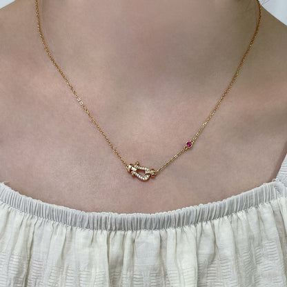 [Liorra]FORCE 10 DIAMOND PINK GOLD NECKLACE
