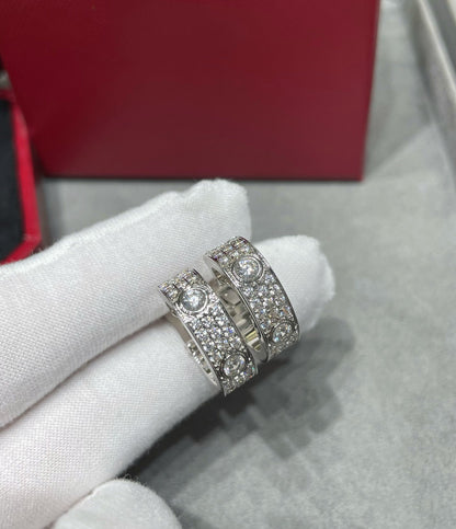[Liorra]LOVE 5.5MM DIAMOND PAVED EARRINGS